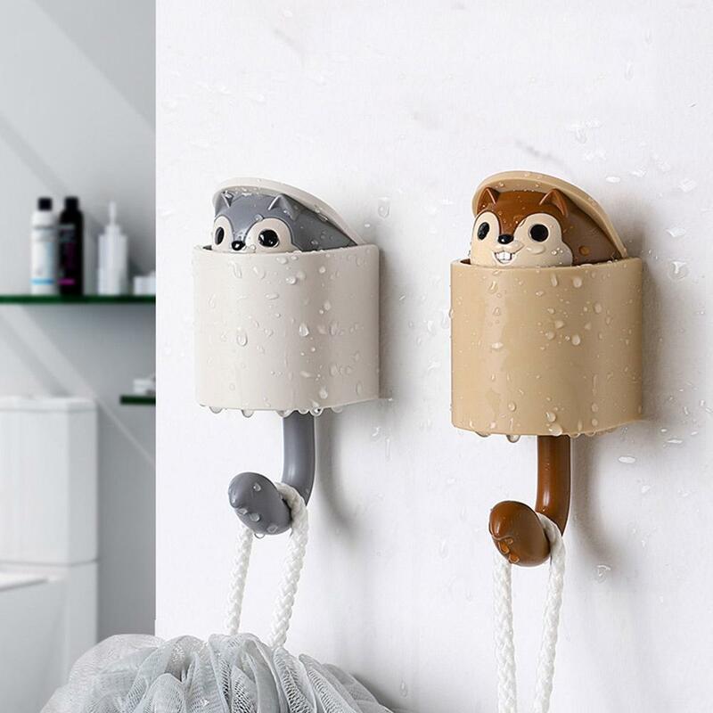 Creative Sticky Hook Adhesive Wall Hooks Cute Bedroom Wall Hooks Hanger Storage Holder For Kitchen Bathroom X3G7