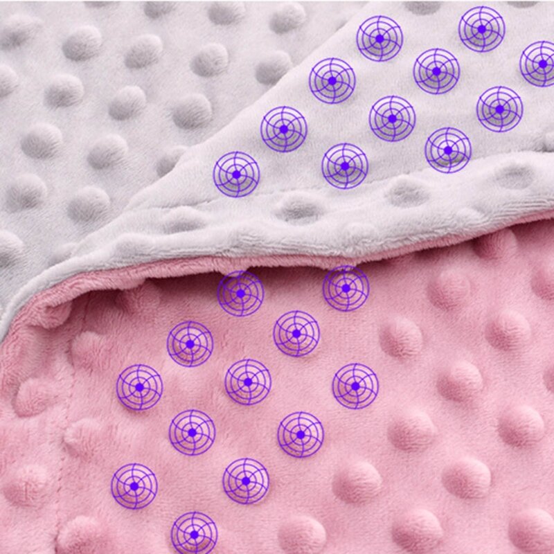 XXFE 1xCrystal velluto coperta per bambini fasce neonato termico biancheria da letto coperta Swaddle coperta calda Set di bambole di coniglio carino