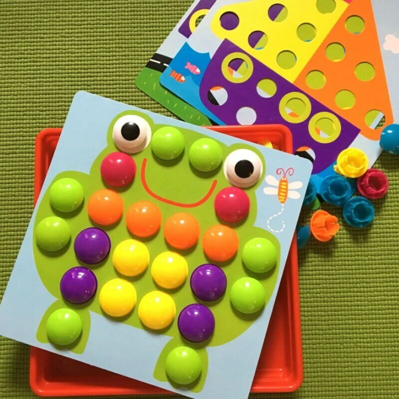 Neue Pilz Nagel DIY Cartoon handgemachte Spielzeug Kinder Montessori Lernspiel zeug intelligente 3D-Puzzlespiel Puzzle Geschenke