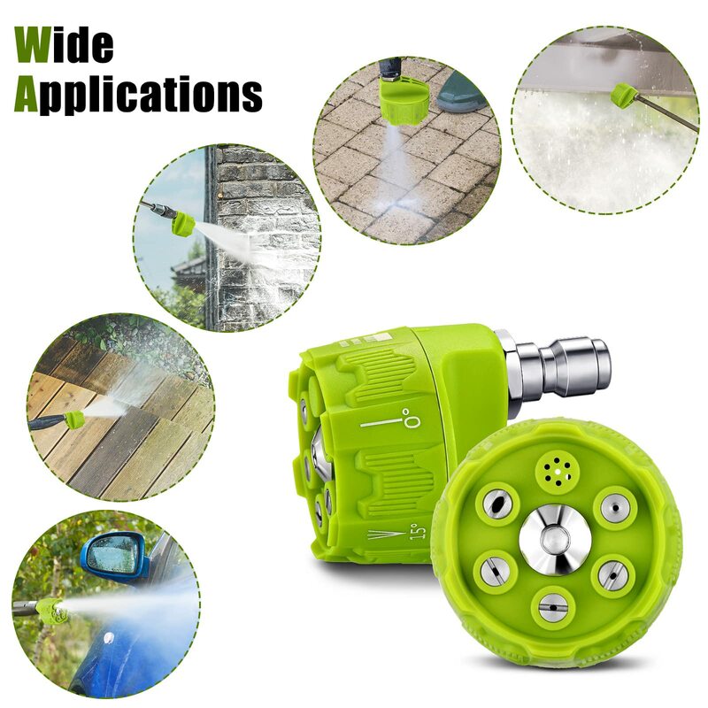 Universal 4000Psi Hochdruck Washer Spray Düse 0 15 25 40 Grad Rotation Bewässerung Spülen Seife Düse Spitze Garten Reinigung