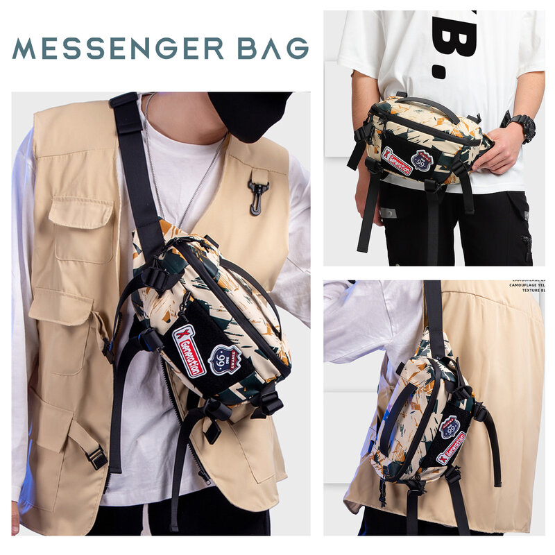 Fashion Color Waist Bag Portable Zipper Cross-body Bag For Running