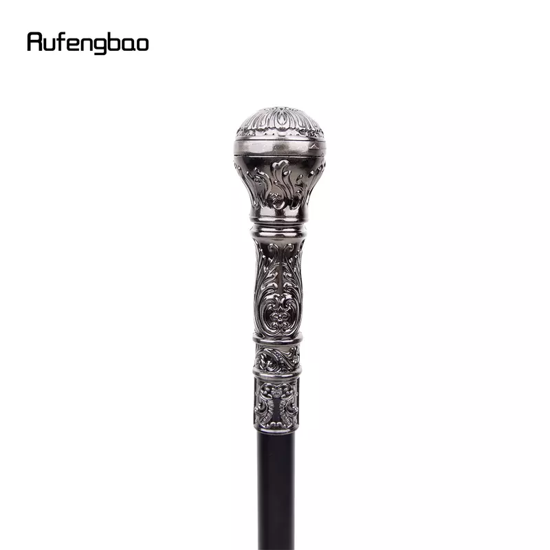 Silver Luxury Round Handle Fashion Walking Stick for Party Decorative Walking Cane Elegant Crosier Knob Walking Stick 93cm