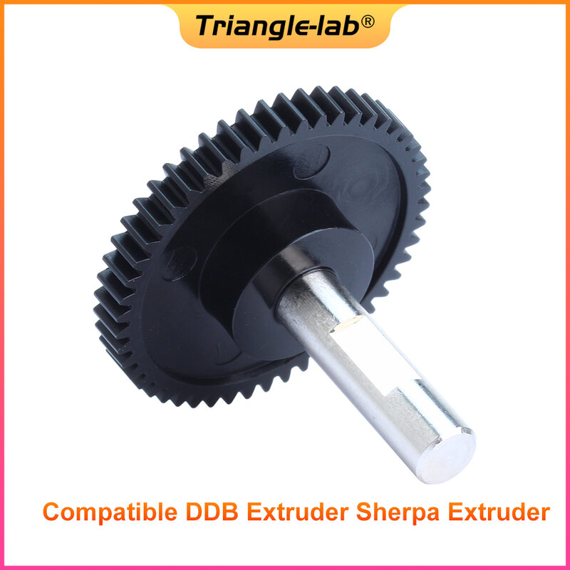 Trianglelab-DDB Extrusora Shaft Assembly Gear para Sherpa Extrusora, atualização Setscrew para 1.75/5.0 primário, impressora 3D