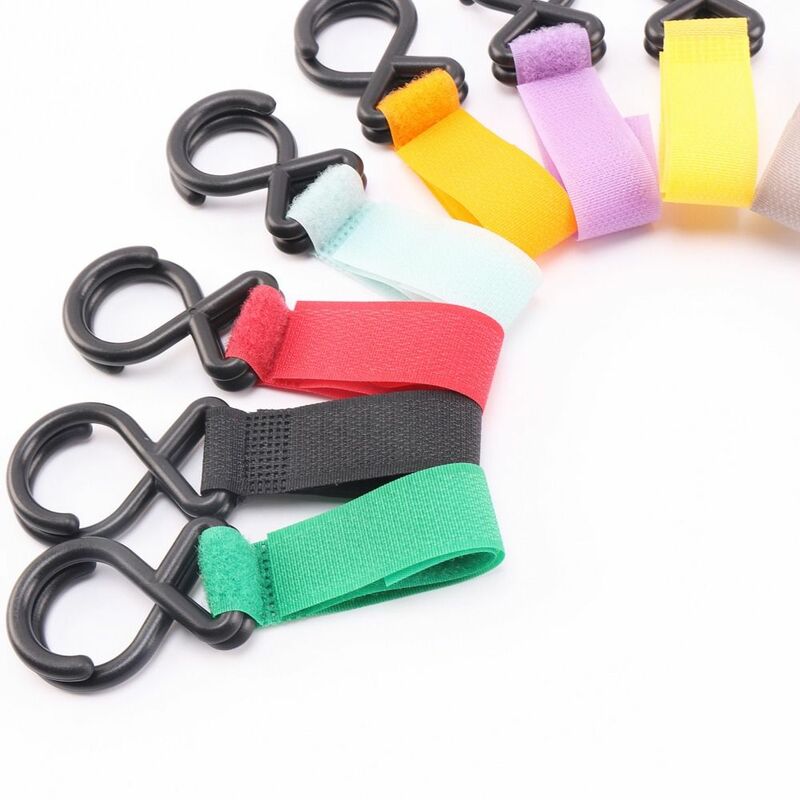 Скользящий многоцветный полимерный полезный крючок для сумки аксессуаров для коляски подвесной крючок для детской коляски