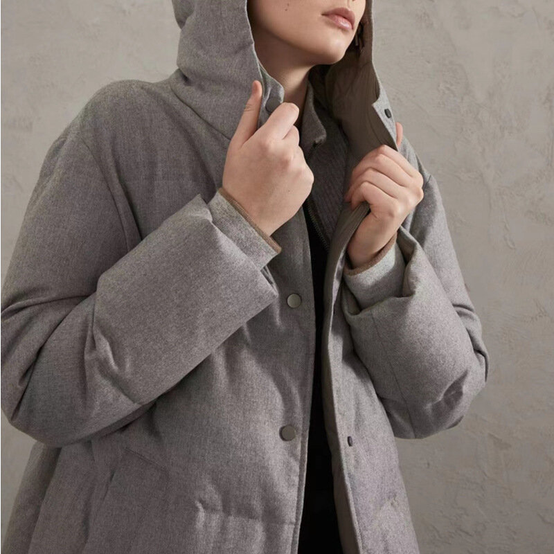 GMAT-화이트 오리털 따뜻한 다운 재킷 코트 여성용, 2022 신제품 겨울 가을 상품
