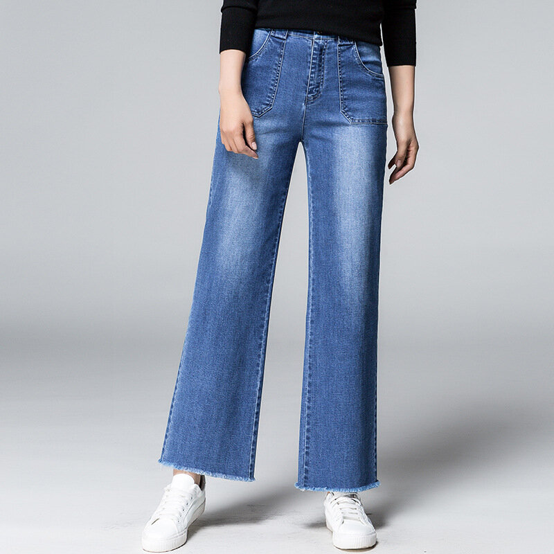 2022 nowych kobiet wiosna spodnie na lato Cotton Linen stałe spodnie z elastycznym pasem miękkie wysokiej jakości dla Ladys