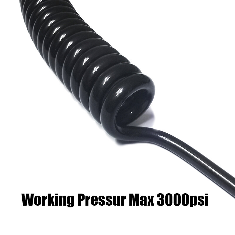 HPA Microbore-bobina de alta presión, manguera larga, relleno de línea, accesorios de 15/24/37/52/100/138 pulgadas, 3000PSI, novedad