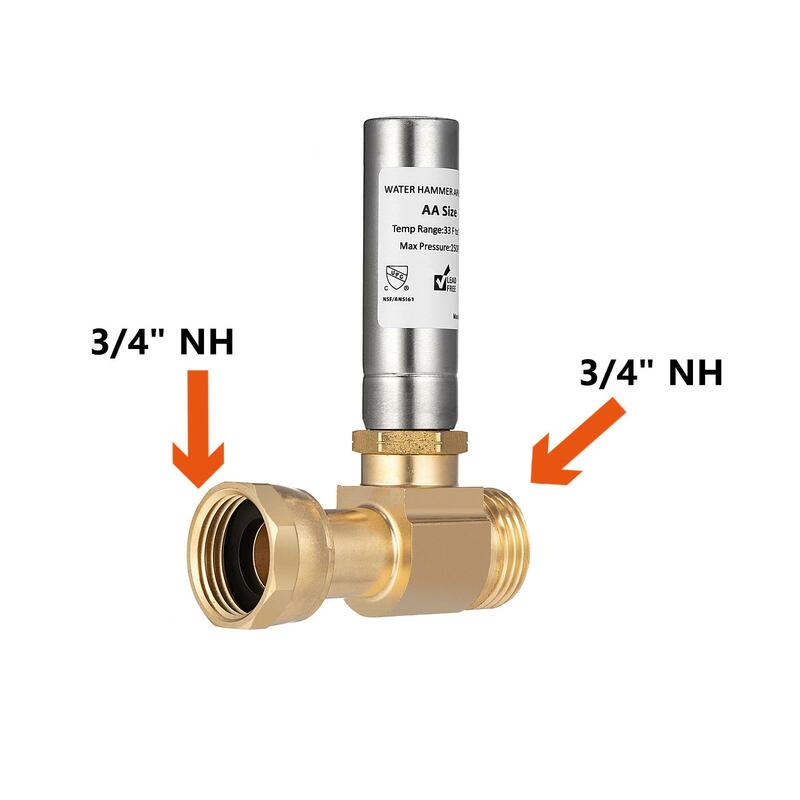 Water Hammer Arrestor Angle for Washing Machine Laundry Room Kitchen