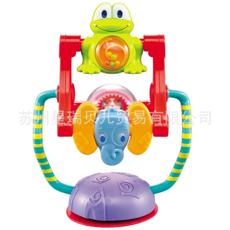 Giocattolo lenitivo per bambini ruota panoramica carino intrattenimento morbido e stimolante per calmare i più piccoli colore casuale