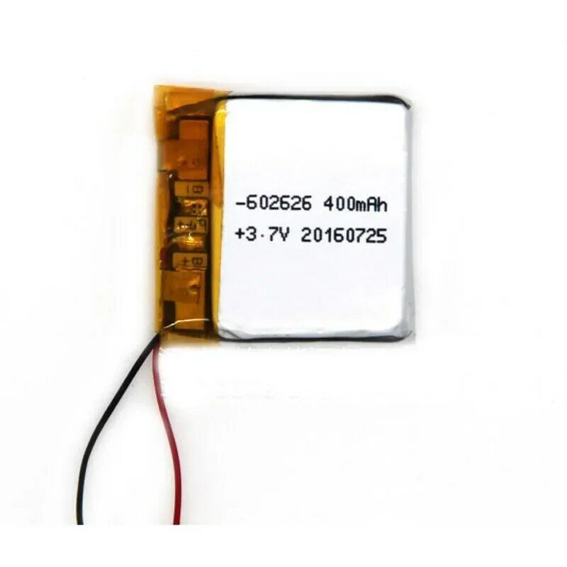 1 buah baterai Li-ion isi ulang Lithium Lipo polimer Lipo 400mAh 3.7V 602626 602525 062626 062525 untuk jam tangan pintar pengiriman GPS