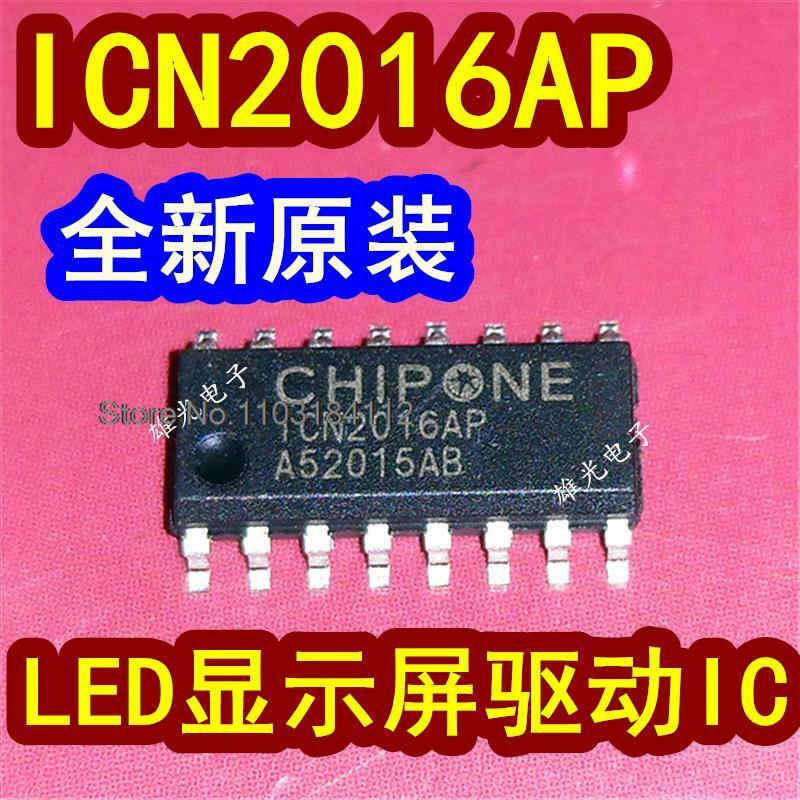 LED LED SOP16 1CN2016AP, ICN2016AP, 10 pcs/lote