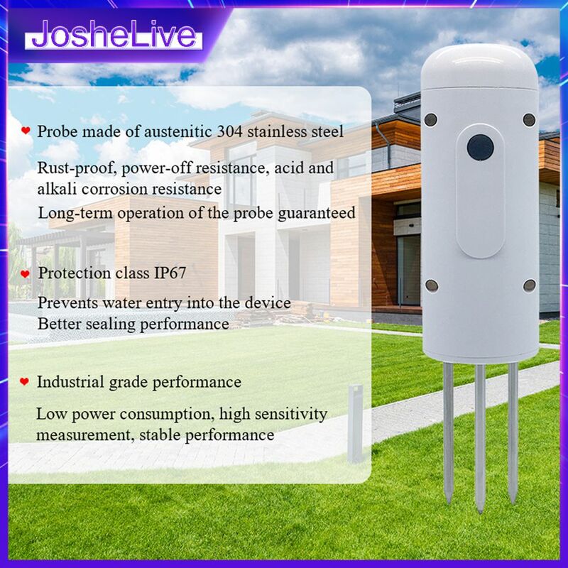 Plantenmonitor Buiten Bodemtemperatuur Meter Vocht Vochtigheid Tester Sensor Tuin Automatisering Irrigatie Tuya Detector