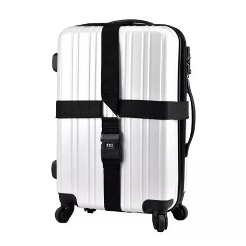 Regulowany 420CM akcesoria podróżne pudełko na bagaż podróżny pasek na bagaż pasek do mocowania walizki pas z hasłem 18-34 cali