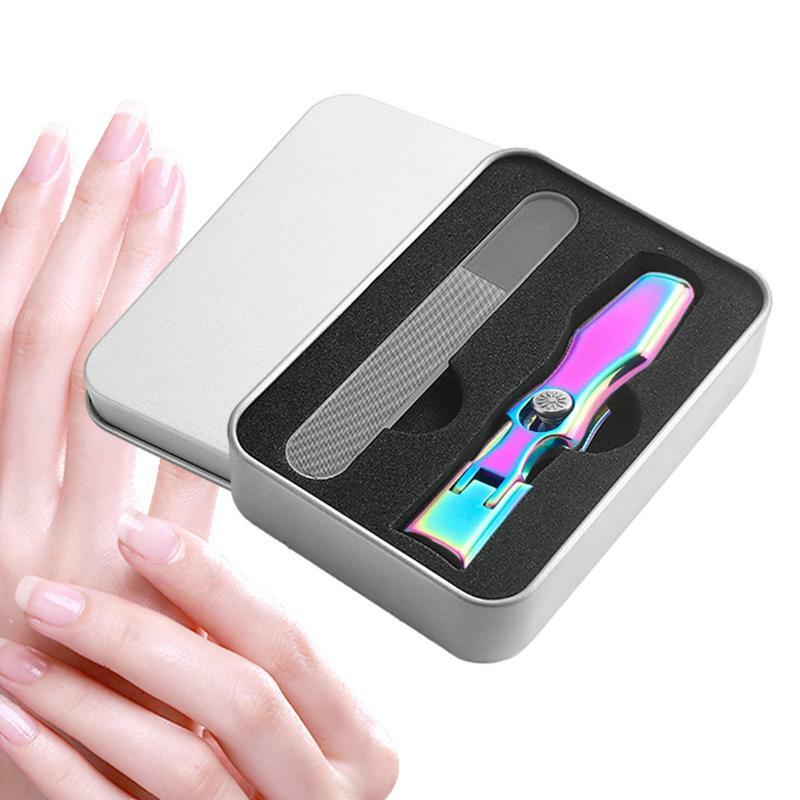 Машинка для стрижки ногтей с пилкой, высококачественный триммер для ногтей и искусственных ногтей, прочный триммер для ногтей для мужчин и женщин
