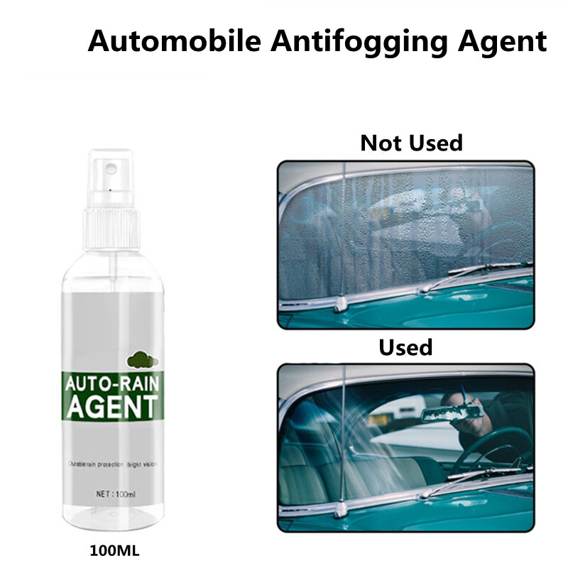 กระจกรถยนต์ Rainproof Anti Fog Spray ชุด Hydrophobic เคลือบกันน้ำสำหรับที่บังแดดหน้ารถยนต์รถกระจกด้านข้างรถจักรยานยนต์
