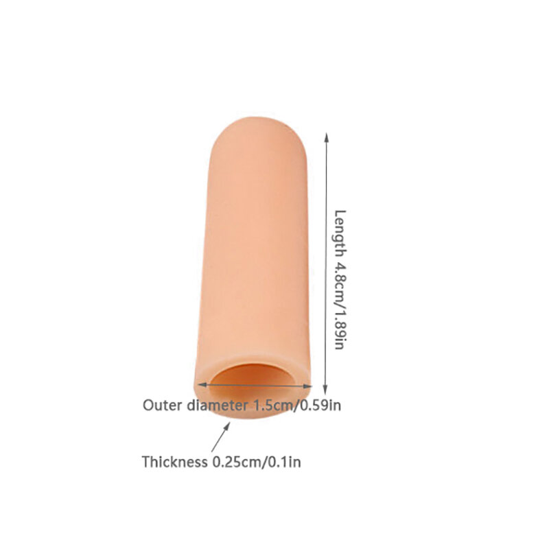 Silicone Toe Tubo Finger Protector Sleeve, Resistente a Alta Temperatura, Hamburger Pizza Food, Capa Anti-Slip, 4pcs