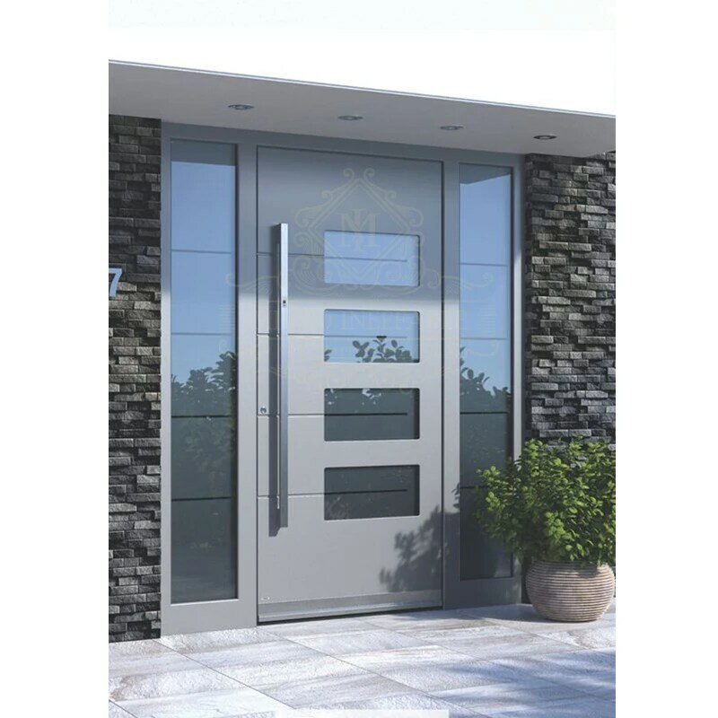 Front Door Entry Stainless Steel Pivot Residential Exterior Security Main Entrance High Quality
