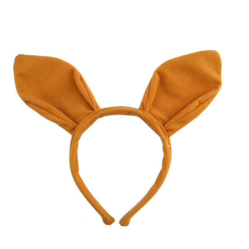 Erwachsene Kinder Party känguru Ohr Stirnband Krawatte Schwanz Für Kind Geburtstag Tier Cosplay Haar Bands Plüsch Weihnachten Halloween