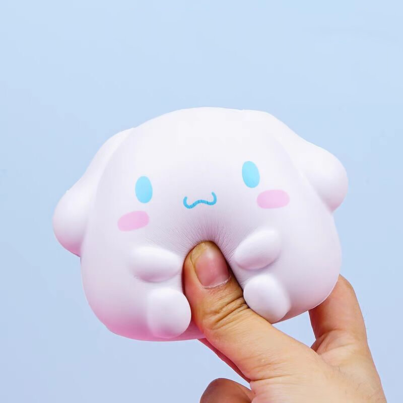 Декомпрессионная плюшевая игрушка Hello Kitty Sanrio Kuromi Cinnamoroll сжимаемая игрушка для снятия стресса кавайная Мелодия аниме мультфильм для детей