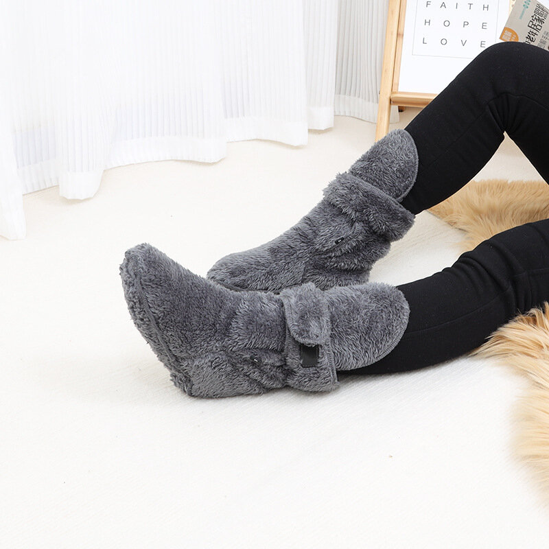 Scaldamuscoli invernali calzini freddi uomo e donna Indoor Home Warm Floor Socks stivali alti alla coscia