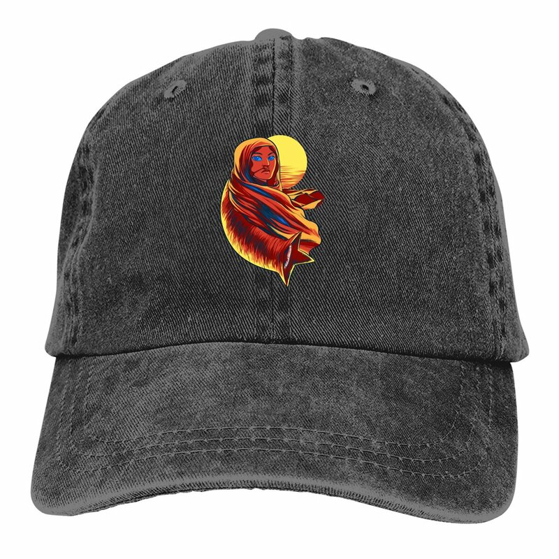 หมวกเบสบอล Chani Trucker ผู้ชาย, หมวกแก๊ปคาวบอยหมวกพ่อ Dune Chronicles Sci-Fi หมวกตีกอล์ฟภาพยนตร์