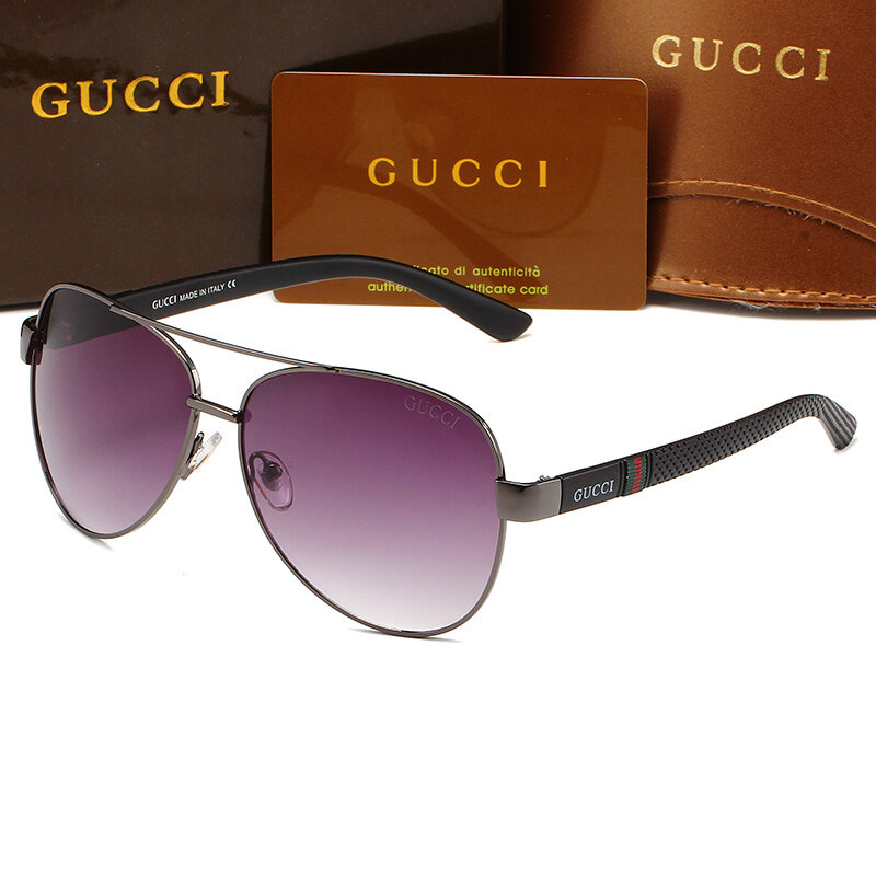 2024 Fashion Sunglasses Men Sun Glasses Women Metal Frame Black Lens Eyewear Driving Goggles UV400 B64