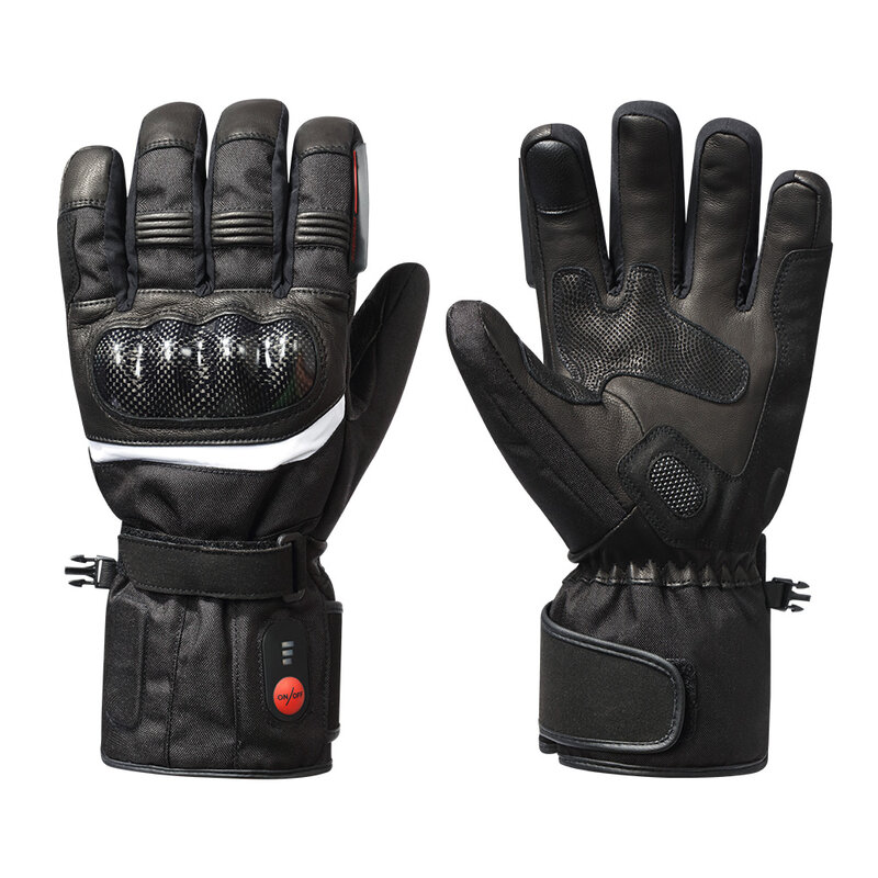 Savior 100% guanti moto impermeabili guanti riscaldati guanti riscaldanti per moto guanti Touch Screen batteria moto