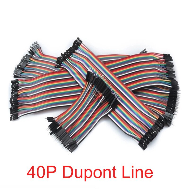 1 шт., Dupont линия 2,54 мм 40P, плоский кабель «гнездо-гнездо», кабель Dupont 20 см/30 см, Комплект разъемов Dupont, кабель «гнездо-штырь»