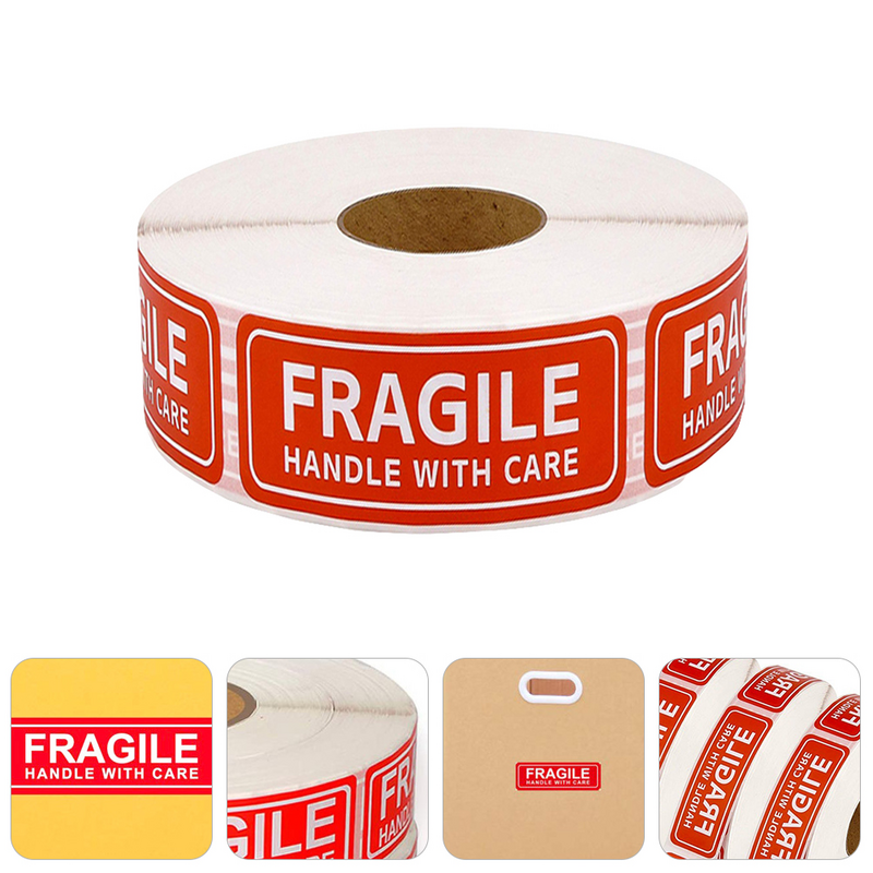 Fragile Stickers Handle with Care Warning Packing/Shipping Adhesive Labels Stickers for for Mailing Cartons Box Envelops