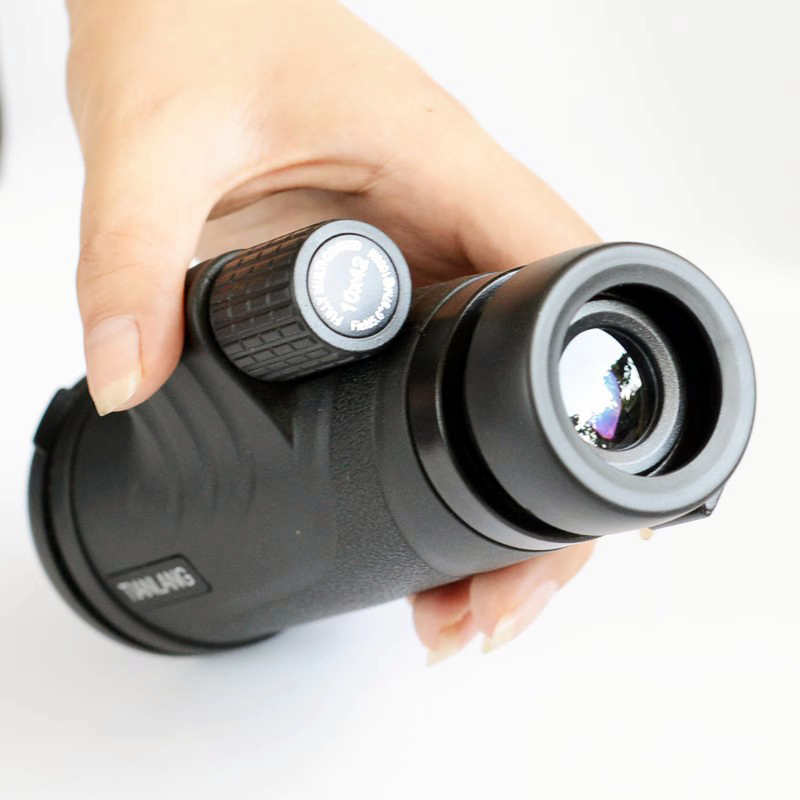 10×42 monocular Zoom telescope FMC professional level Connect to mobile photography with phone clip and window cllip Camping