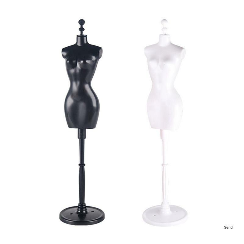 Mini Dolls Display Stand Dress Holder Models Plastic Dress Rack Perfect for DIY Dressing and Showcasing