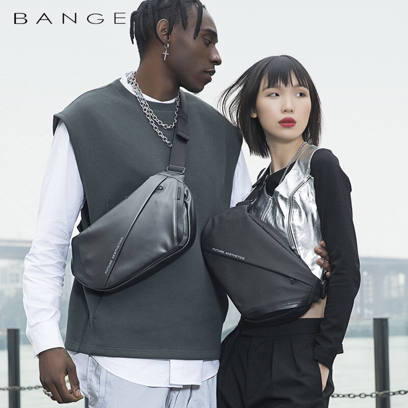 BANGE 9.7 inch iPad Chest Bag New Design  Shoulder Messenger Bags Waterproof Anti-stain Anti-theft Big Capacity Short Trip Pack