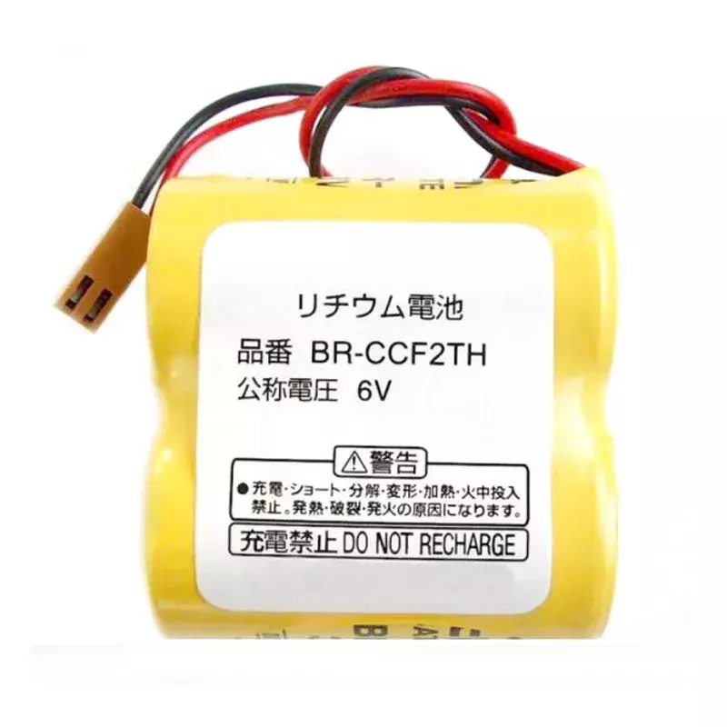 정품 BR-CCF2TH A06B-6073-K001 A98L-0001-0902, 파나소닉 Fanuc BR-CCF2TE 배터리용 플러그 포함 PLC 리튬 배터리, 5000mAh, 6V