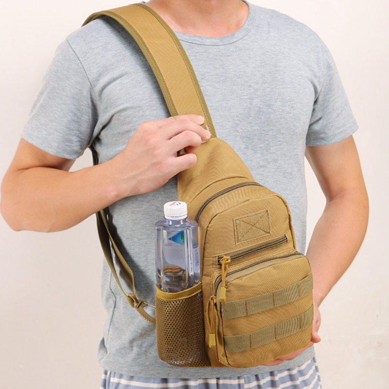 Модные спортивные мужские сумки для велоспорта на открытом воздухе, повседневная сумка на одно плечо, портативная тактическая нагрудная сумка для чайника, многофункциональные портативные сумки
