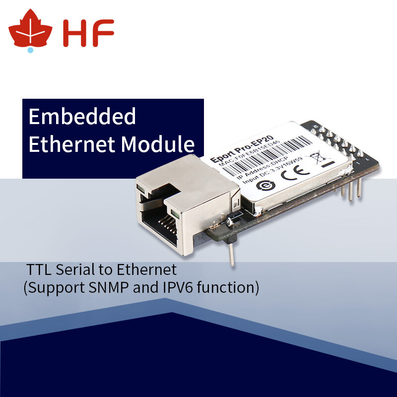 Port série industriel superbe de la catégorie TTL d'Eport Pro-EP20 E20 de port réseau au système de Linux de module d'Ethernet