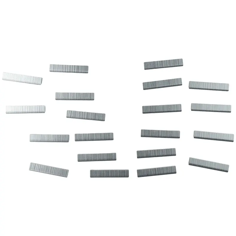 Strumenti graffette chiodi 12mm/8mm/10mm fai da te porta chiodo imballaggio per la casa argento acciaio a forma di T a forma di U mobili in legno