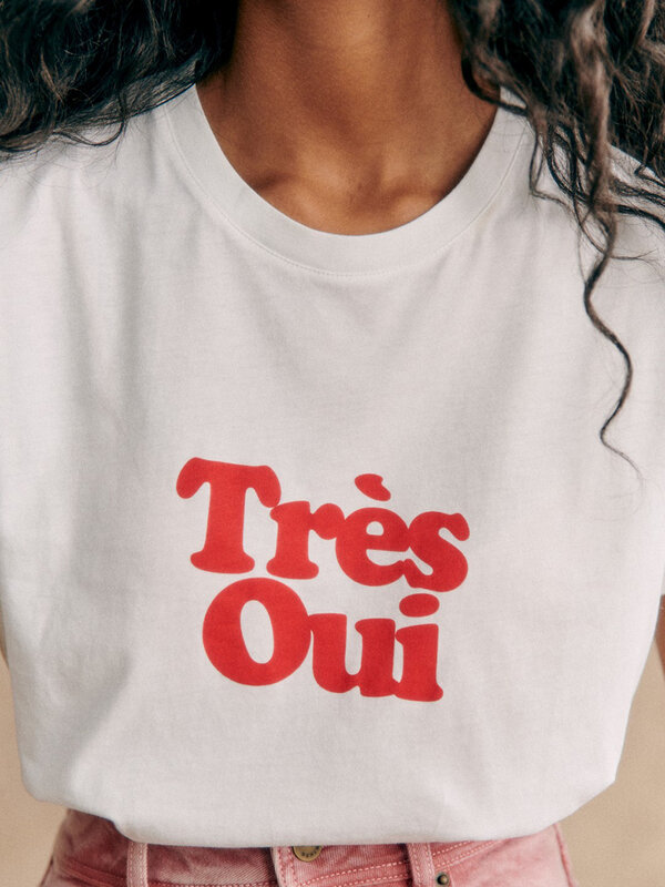 Très Paris Print T-Shirts Women Round Neck Organic Cotton Short Sleeve Tshirts 2024 Summer Vinatge Casual Female Tees Tops