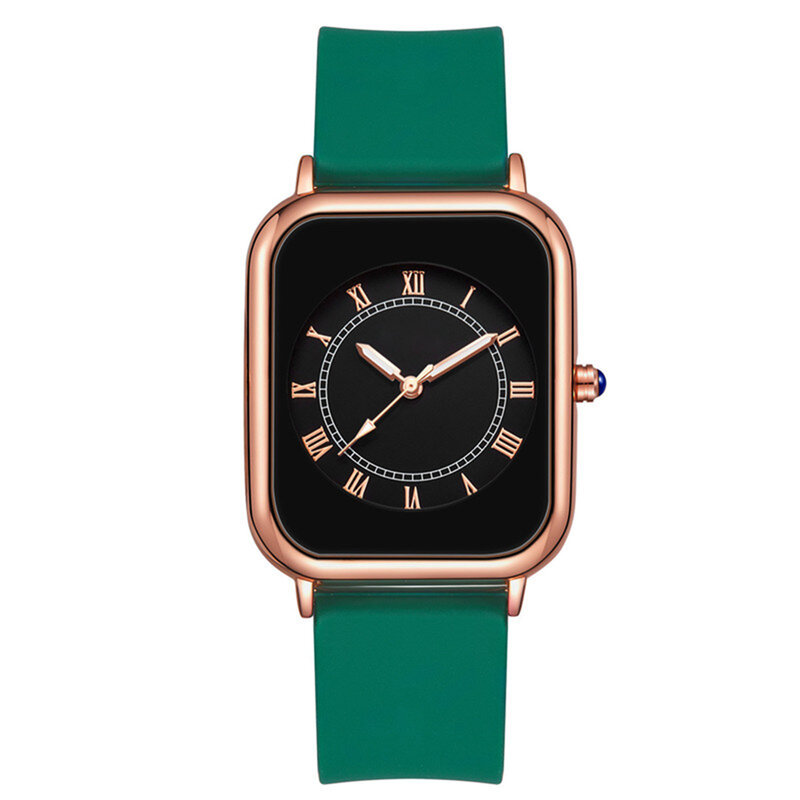 Womens Watch Elegant Horloge Gemakkelijk Te Lezen Grote Wijzerplaat Analoge Horloges Siliconen Band Valentijnsdag Cadeau Voor Vriendin