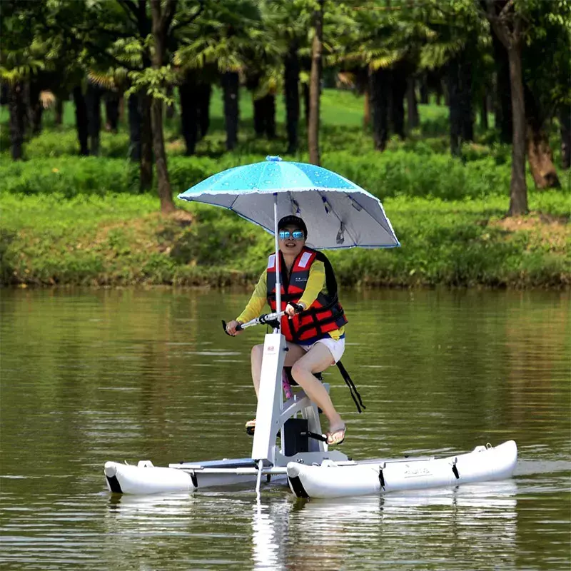 Singola persona di alta qualità telaio in lega di alluminio gonfiabile esercizi d'acqua ciclo di mare bici d'acqua