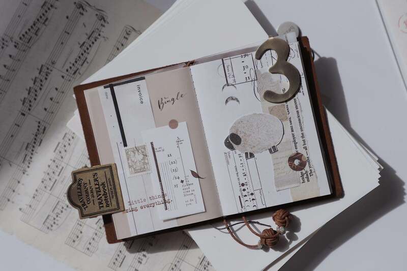 Clip de papel para notas con forma de número Vintage, carpeta de recepción, pinza de Metal para decoración de cuaderno, accesorios para planificador