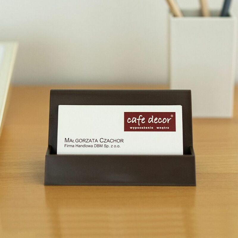 Simple Business Card Case Office Desktop Organization Card Storage Box Holder Office Accessories for Desk Fashion