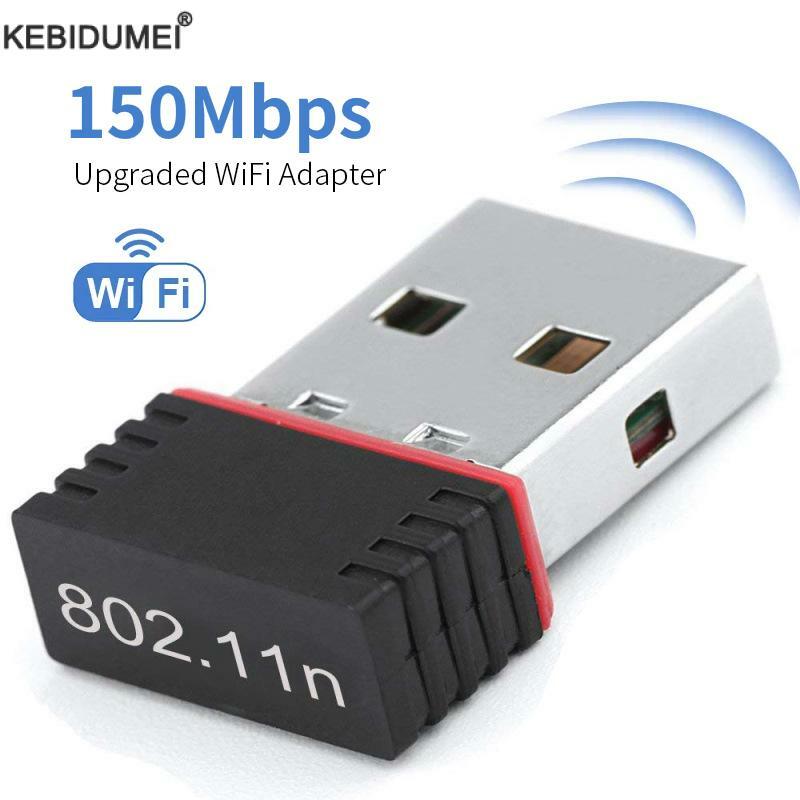 Bezprzewodowy Mini Adapter USB Wifi 150 Mb/s RTL8188 MT7601 USB odbiornik Wifi Adapter karta sieciowa do komputera stacjonarnego Win7 8 10 11
