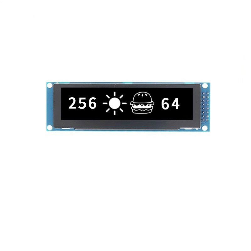 Módulo OLED SSD1322, unidad IC de 3,12x64, interfaz paralela SPI de 8 bits para Raspberry Pi de 256 pulgadas, 16 Pines, amarillo, blanco y azul, 1 piezas