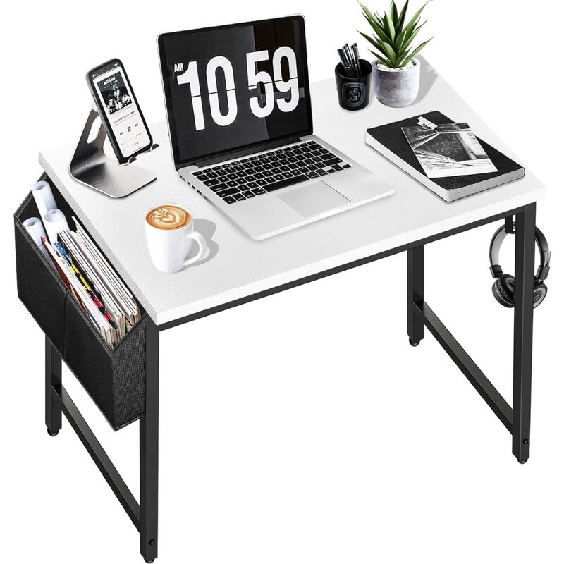 Mesa de escrita moderna para pequenos espaços, mesa do computador para crianças, mesa de estudo e trabalho para adolescentes e estudantes