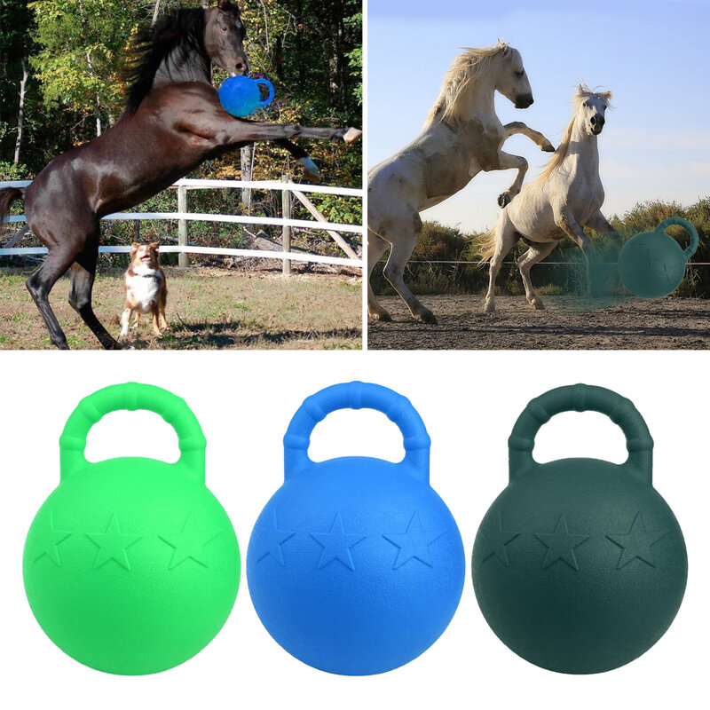 Bolas de goma para masticar para caballos, juego con caballo perfumado, estable y juguete para patio, malabares, accesorio divertido para mascotas, 28/25cm