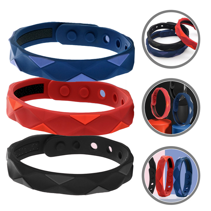 Pulseira de silicone antiestática para homens, pulseira, exercício