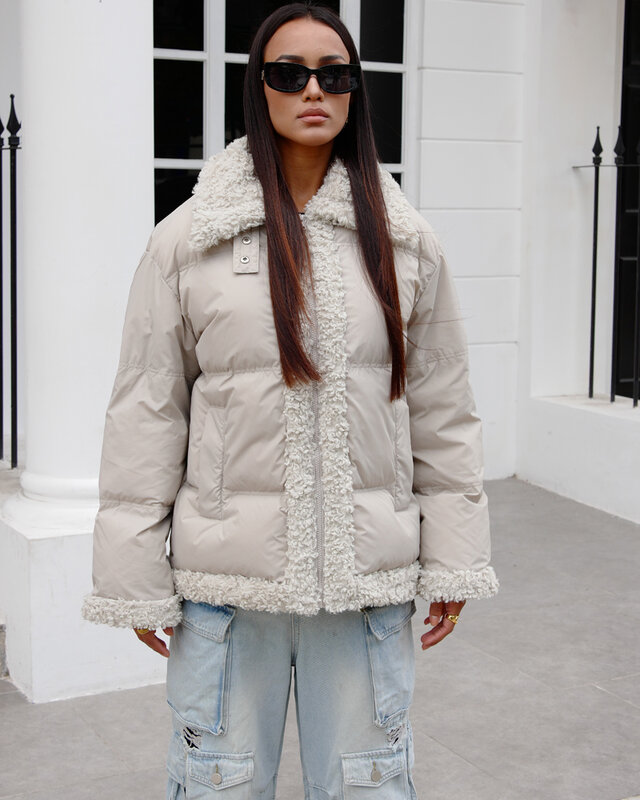 2024 giacca invernale Parka in pelliccia moda donna