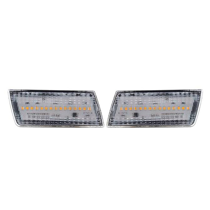 2 Stück LED-Seiten markierung leuchte Bernstein Front stoßstange Blinker leuchte für Chrysler 2005 300c 2011-2016 transparent