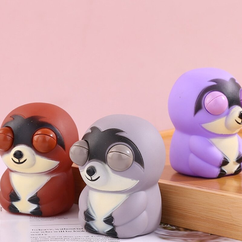 Mainan Remas Bentuk Sloth Seram Mainan Remas Anti Stres Pesta Tahun Baru untuk Anak-anak
