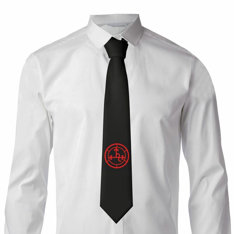 Tie For Men Formal Skinny Neckties Classic Men's Demon Lilith Symbol Wedding Tie Gentleman Narrow